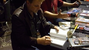 Aaron Michael Ritchey, MileHiCon46, Autographing Book, Oct 24, 2014. Totally Not Staged. Well, Maybe A Little.