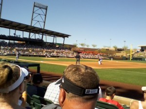 Rockies and the Brewers, Salt River Fields, Scottsdale, AZ, March 23, 2015