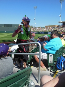 Weird Beer Guy, Rockies and the Brewers, Salt River Fields, Scottsdale, AZ, March 23, 2015