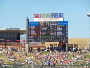 Top o' the Eighth, Three-Two, Rockies. Salt River Fields, March 25, 2015