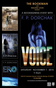 Voice Book Signing Nov 7 2015, 1 - 3 P.M.